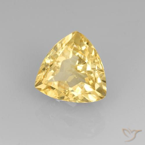 Citrino Dorato naturale da 2.29 ct, Taglio trillion, VVS-VS
