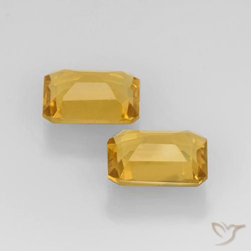 Gemme di Citrino Dorato naturale da 2.58 ct, Ottagonale / Taglio smeraldo, VVS-VS