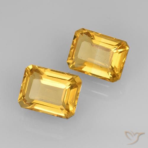 Gemme di Citrino Oro brillante naturale da 3.32 ct, Ottagonale / Taglio smeraldo, VVS-VS