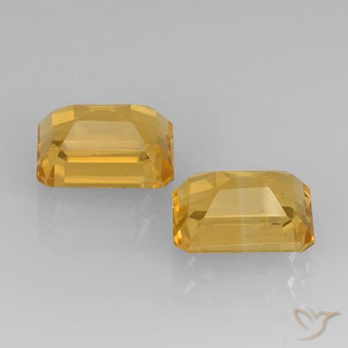 Gemme di Citrino Oro brillante naturale da 3.32 ct, Ottagonale / Taglio smeraldo, VVS-VS