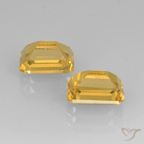 Gemme di Citrino Dorato naturale da 3.24 ct, Ottagonale / Taglio smeraldo, VS