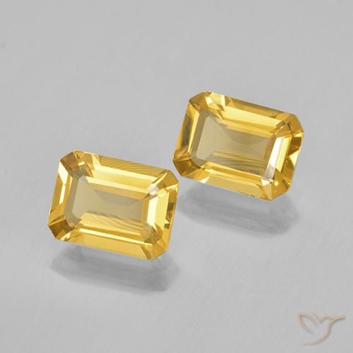 Gemme di Citrino Oro brillante naturale da 2.72 ct, Ottagonale / Taglio smeraldo, VVS-VS