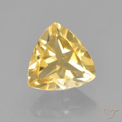 2.03ct Naturale Dorato Citrino, Taglio trillion, VS