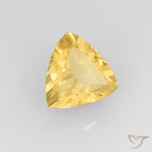 Citrino Oro medio naturale da 1.88 ct, Taglio trillion, VVS-VS