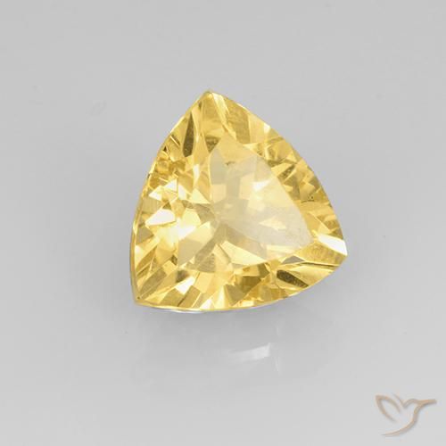 Citrino Oro chiaro naturale da 1.99 ct, Taglio trillion, VVS-VS