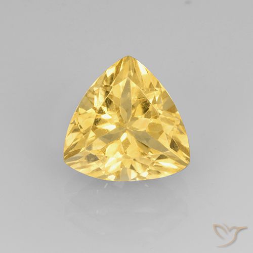 2.33ct Naturale Oro medio Citrino, Taglio trillion, VVS-VS
