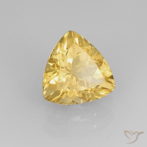 Citrino Oro medio naturale da 2.33 ct, Taglio trillion, VVS-VS