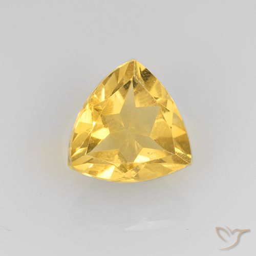1.95ct Naturale Oro medio Citrino, Taglio trillion, VVS-VS