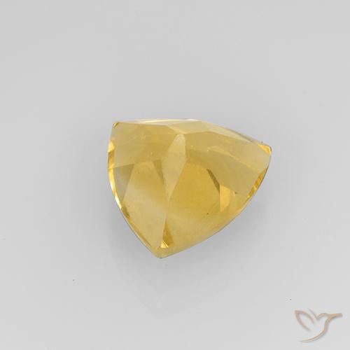 Citrino Oro medio naturale da 1.95 ct, Taglio trillion, VVS-VS