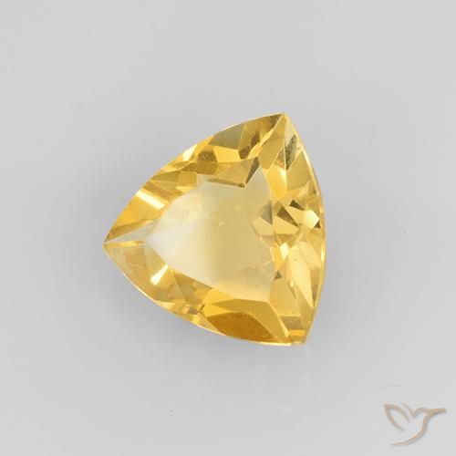 Citrino Oro brillante naturale da 1.89 ct, Taglio trillion, VVS-VS
