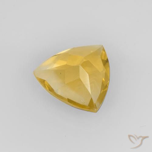 Citrino Oro brillante naturale da 1.89 ct, Taglio trillion, VVS-VS