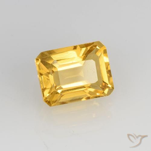 Citrino Arancio dorato naturale da 1.61 ct, Ottagonale / Taglio smeraldo, VVS-VS