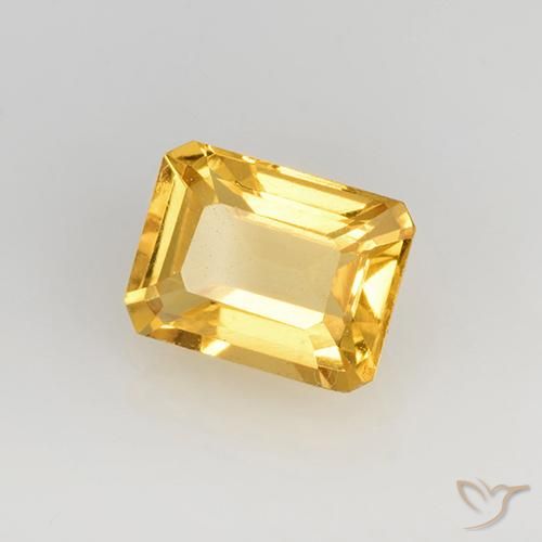 Citrino Oro brillante naturale da 1.68 ct, Ottagonale / Taglio smeraldo, VVS-VS