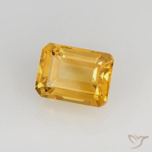 Citrino Dorato scuro naturale da 1.66 ct, Ottagonale / Taglio smeraldo, VS
