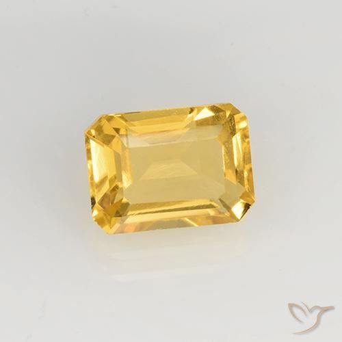 Citrino Oro medio naturale da 1.68 ct, Taglio smeraldo, VS