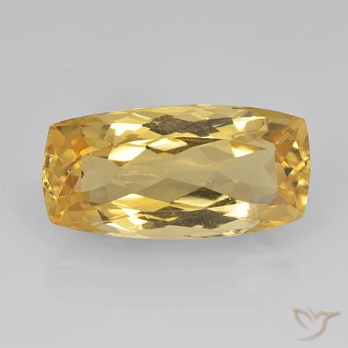 7.07ct Naturale Oro medio Citrino, Cuscino, VVS-VS