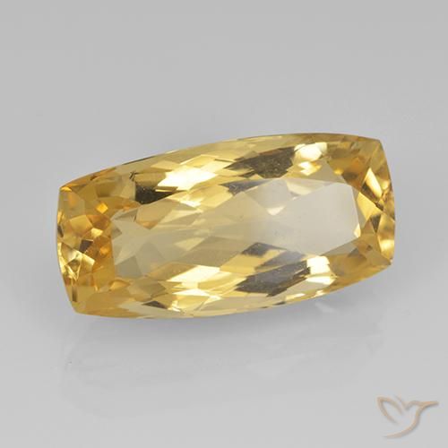 Citrino Oro medio naturale da 7.07 ct, Cuscino, VVS-VS