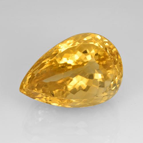 Citrino Dorato naturale da 23.08 ct, Forma a pera, IF