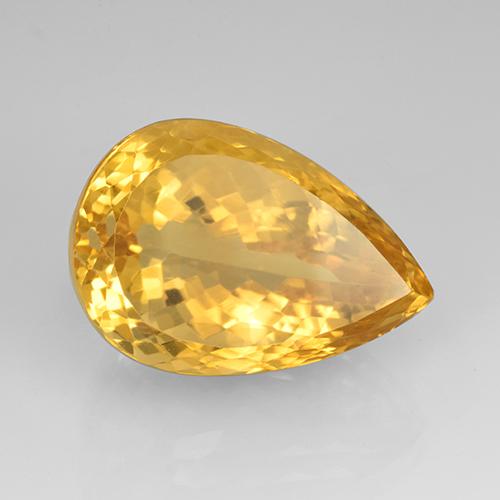 Citrino Dorato naturale da 23.08 ct, Forma a pera, IF