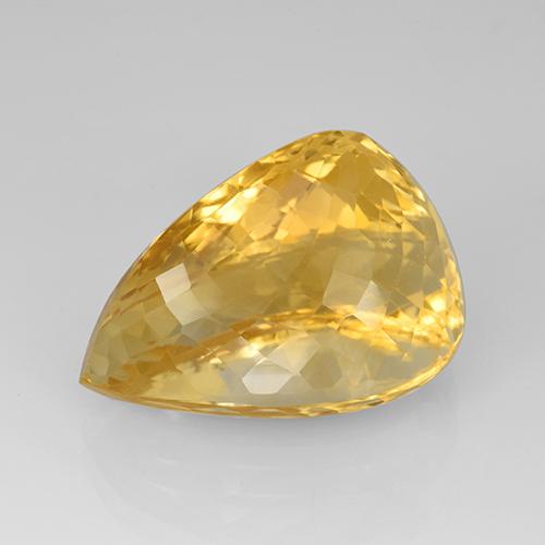 Citrino Dorato naturale da 23.08 ct, Forma a pera, IF