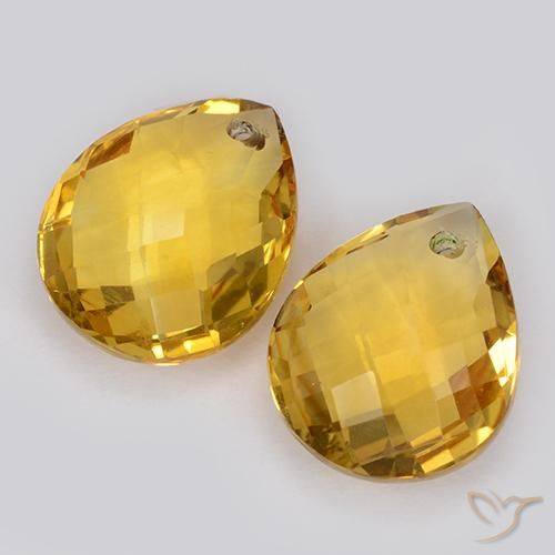 Gemme di Citrino Oro profondo naturale da 7.41 ct, Forma a pera, VVS-VS