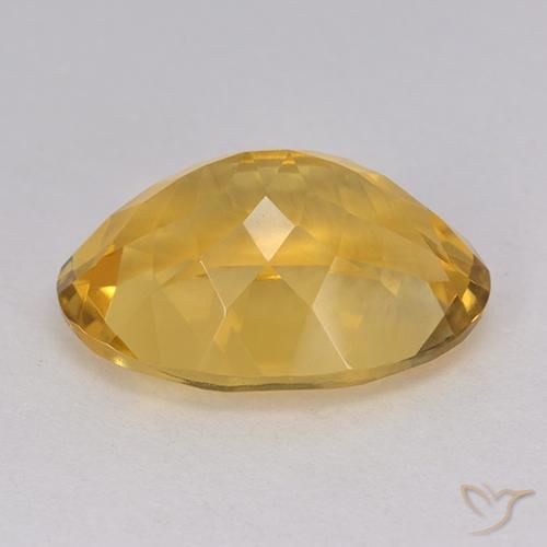Citrino Dorato naturale da 11.68 ct, Ovale, VVS