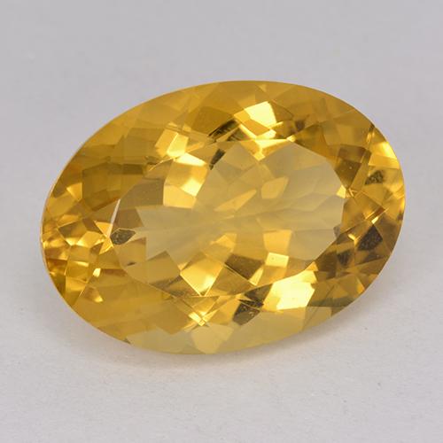 Citrino Arancio Dorato Profondo naturale da 12.25 ct, Ovale, VVS