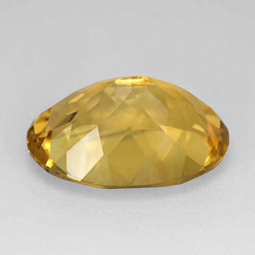 Citrino naturale dorato da 11,48 ct, taglio ovale, VVS