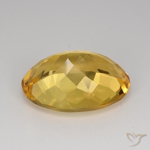 Citrino Dorato medio naturale da 11.54 ct, Ovale, VVS
