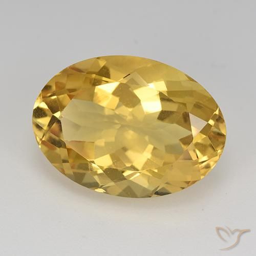 Citrino Dorato medio naturale da 11.80 ct, Ovale, VVS