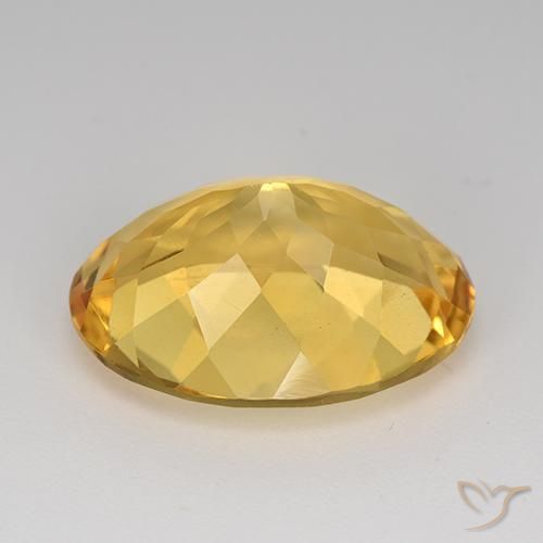 Citrino Dorato medio naturale da 11.80 ct, Ovale, VVS
