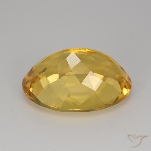 Citrino Dorato medio naturale da 12.34 ct, Ovale, VVS