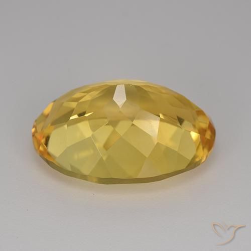 Citrino Dorato naturale da 12.08 ct, Ovale, VVS