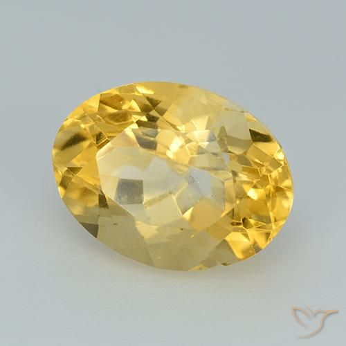 Citrino Oro naturale da 3.40 ct, Ovale, VS