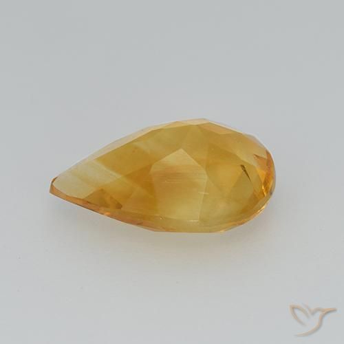Citrino Dorato scuro naturale da 2.02 ct, Forma a pera, VS