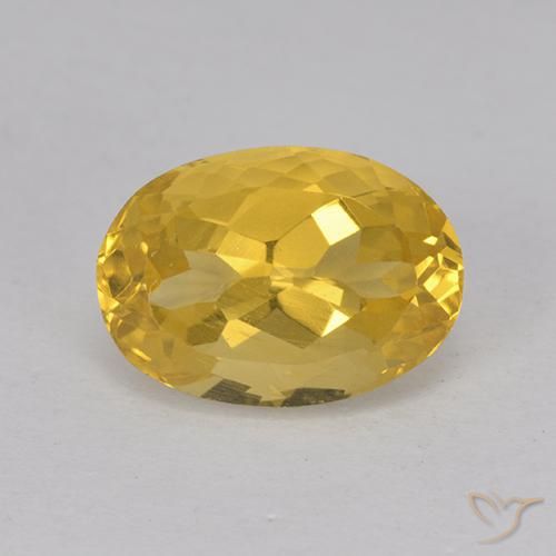 3.20ct Naturale Arancio dorato Citrino, Ovale, VS