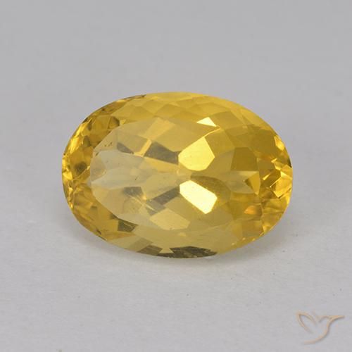 Citrino Arancio dorato naturale da 3.20 ct, Ovale, VS