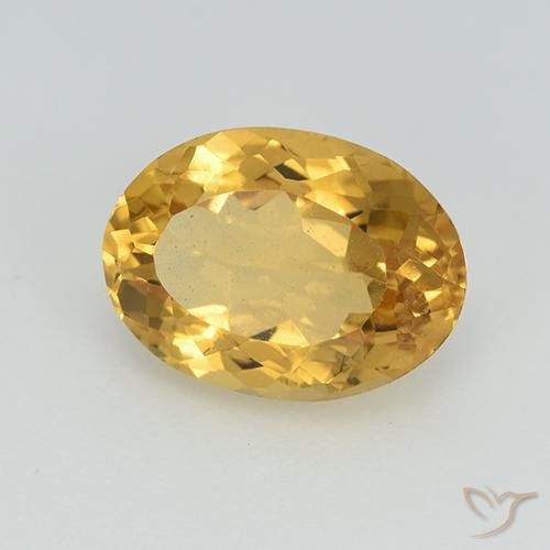 Citrino Arancio Dorato Profondo naturale da 2.80 ct, Ovale, VS