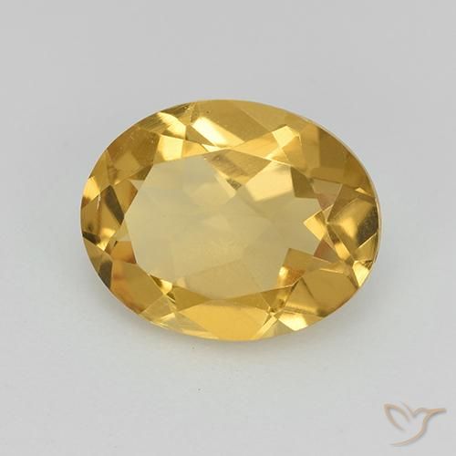 Citrino Arancio dorato naturale da 2.19 ct, Ovale, VVS