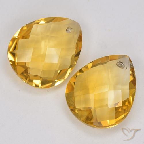 Gemme di Citrino Arancio Dorato Profondo naturale da 7.06 ct, Forma a pera, VVS-VS