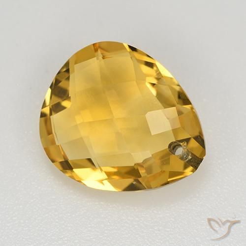 Citrino Oro naturale da 3.67 ct, Forma a pera, VVS-VS
