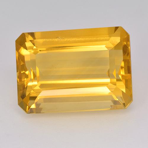 Citrino Dorato medio naturale da 15.54 ct, Taglio smeraldo, VS