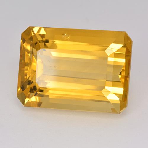 Citrino Dorato medio naturale da 15.54 ct, Taglio smeraldo, VS