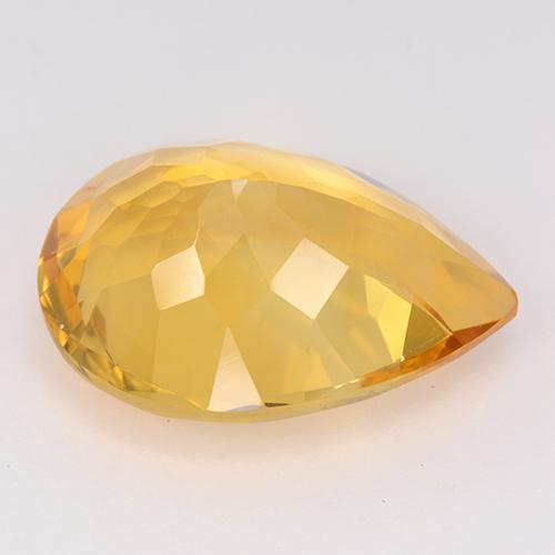 Citrino Dorato medio naturale da 10.04 ct, Forma a pera, VVS