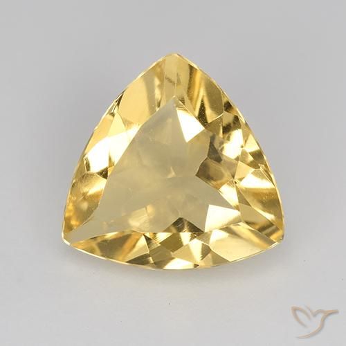 1.74ct Naturale Arancio dorato Citrino, Taglio trillion, VVS-VS