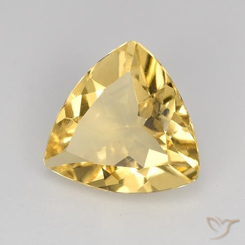 Citrino Arancio dorato naturale da 1.74 ct, Taglio trillion, VVS-VS
