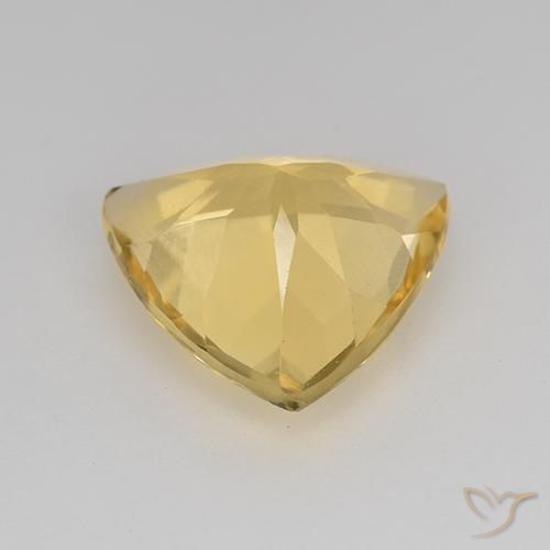 Citrino Arancio dorato naturale da 1.74 ct, Taglio trillion, VVS-VS