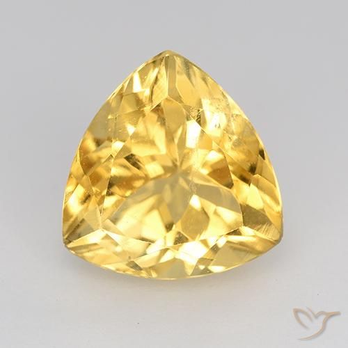 2.28ct Naturale Dorato Citrino, Taglio trillion, VVS-VS