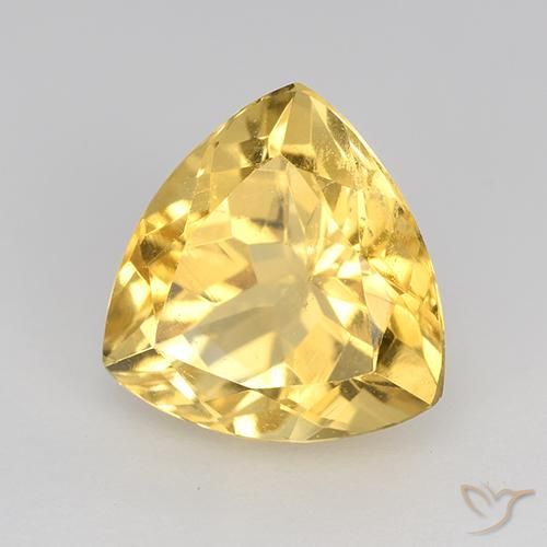 Citrino Dorato naturale da 2.28 ct, Taglio trillion, VVS-VS
