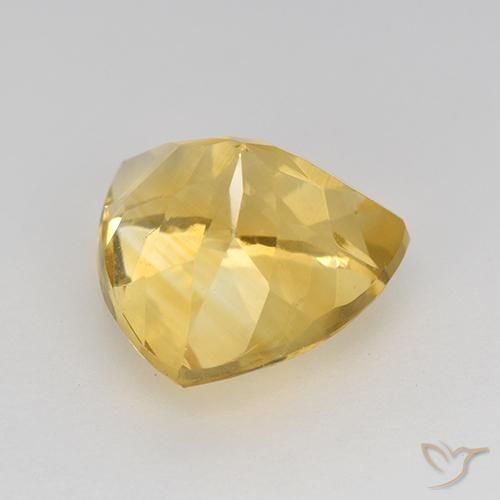 Citrino Dorato naturale da 2.28 ct, Taglio trillion, VVS-VS